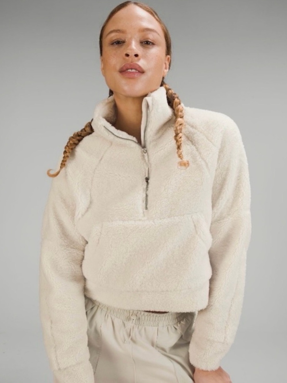 Lululemon Scuba Oversized Fleece Funnel Neck half-zip